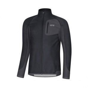 Gore Wear R3 Partial WINDSTOPPER® Maillot Homme Black/Terra Grey