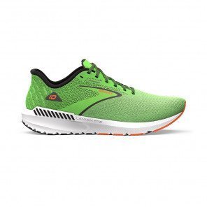 BROOKS LAUNCH GTS 10 HOMME GREEN GECKO/RED ORANGE/WHITE