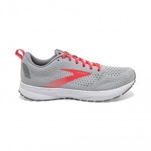 BROOKS REVEL 4 Femme Oyster/Alloy/Fiery/Coral