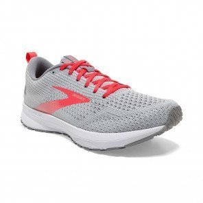 BROOKS REVEL 4 Femme Oyster/Alloy/Fiery/Coral 