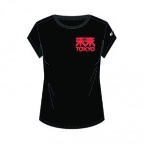 ASICS T-shirt manches courtes FUTURE TOKYO Femme PERFORMANCE BLACK