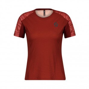 SCOTT T-Shirt manches courtes Trail Run Femme Rust Red/Brick Red