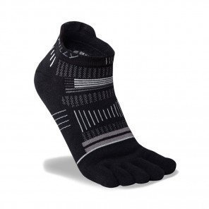 HILLY toes socklet Mixte black/grey/light grey