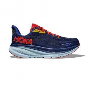 HOKA CLIFTON 9 WIDE Homme BELLWETHER BLUE / DAZZLING BLUE
