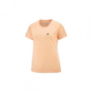 SALOMON T-shirt manches courtes CROSS REBEL Femme APRICOT ICE