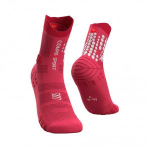 COMPRESSPORT Pro Racing Socks v3.0 Trail Mixte Garnet Rose