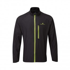 RON HILL CORE JACKET Homme BLACK/YELLOW