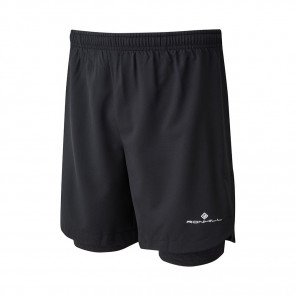 Ron Hill Twin Short Momentum Twin 7" Homme Black/Charcoal Marl