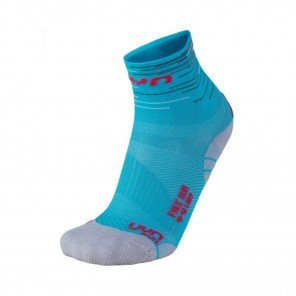 UYN FREE RUN CHAUSSETTES DE RUNNING FEMME TURQUOISE / CORAL