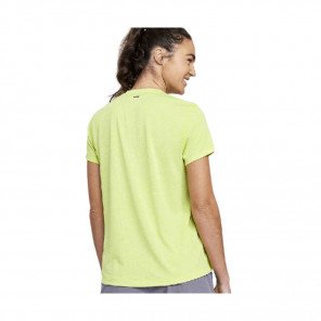 SAUCONY STOPWATCH GRAPHIC SHORT SLEEVE Femme Acid Lime Heather