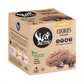Stay'Activ Etui de 5 cookies protéinés 30g aux pépites de chocolat noir
